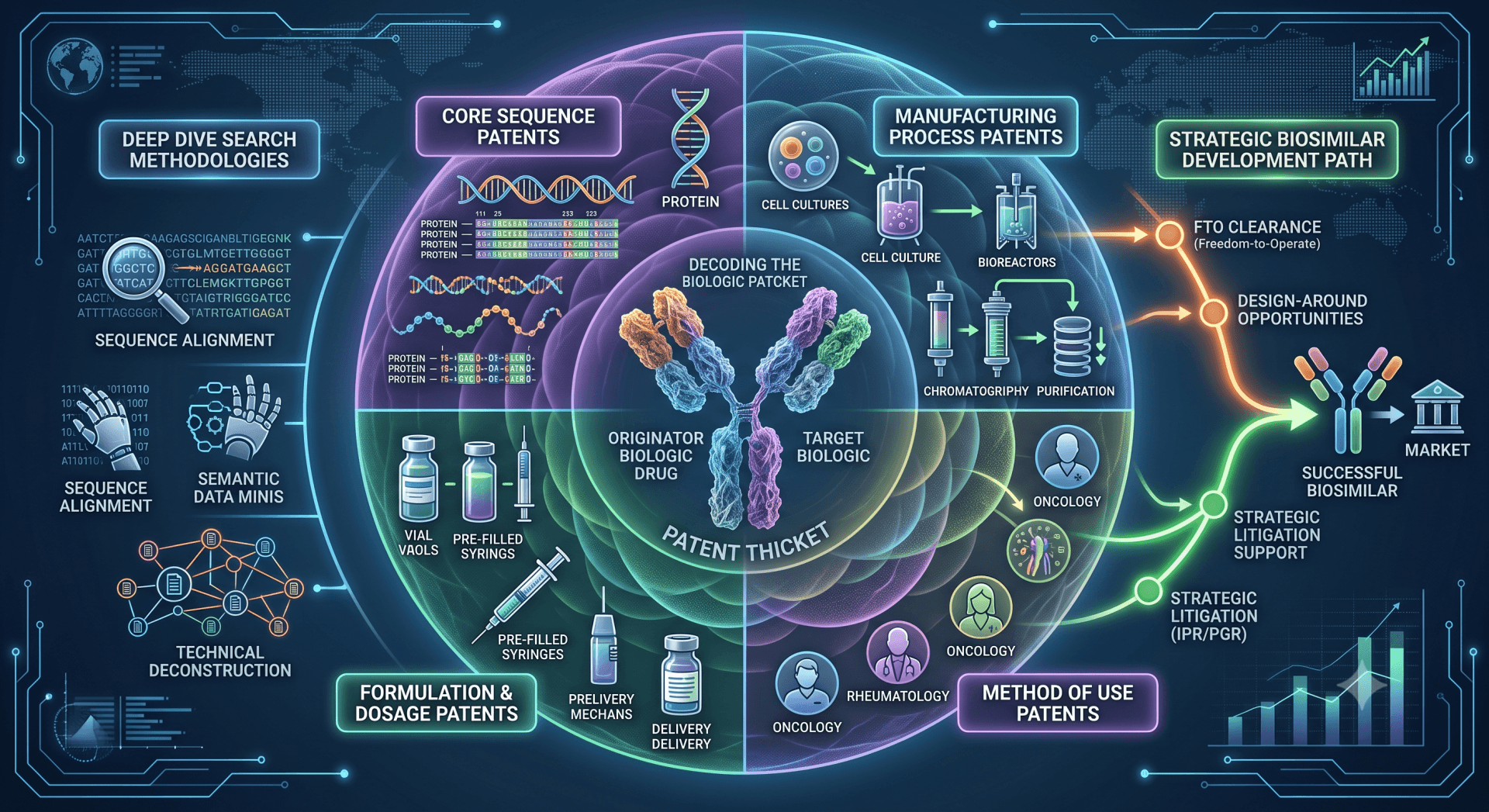 Navigating the Biologic Patent Cliff: The Critical Role of Deep-Dive Biosimilar Patent Landscaping