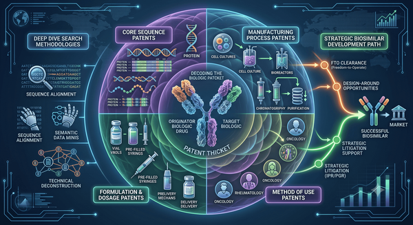 Navigating the Biologic Patent Cliff: The Critical Role of Deep-Dive Biosimilar Patent Landscaping